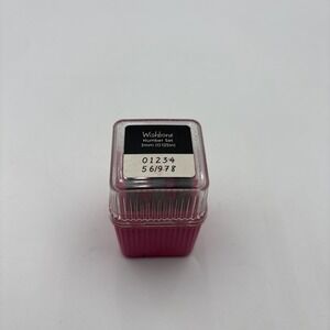 3mm Number Metal Stamps Set 9pc w/ Plastic Case